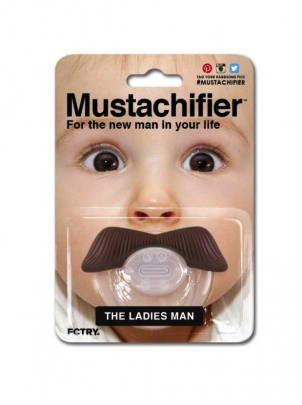 mustache pacifier