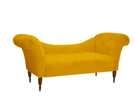 yellow chaise 