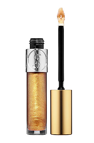 Yves Saint Laurent lip gloss in gold