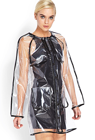 Forever 21 transparent rain coat
