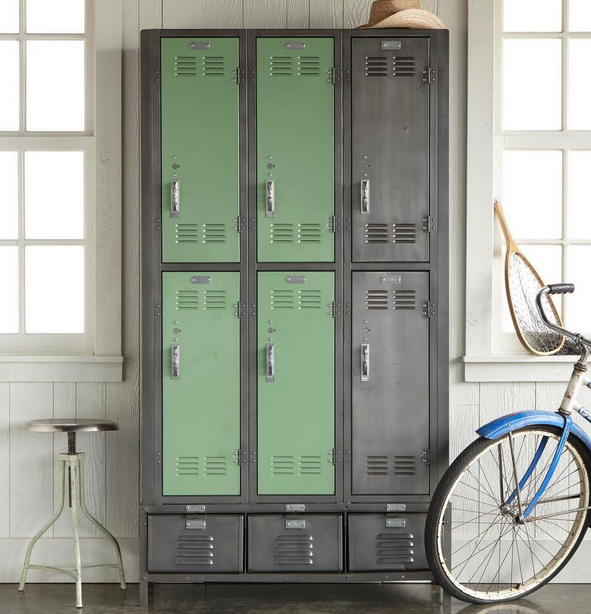 Vintage storage lockers