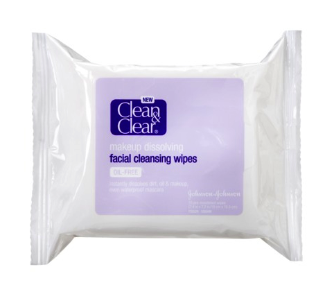 Clean & Clear facial cleansing wipes