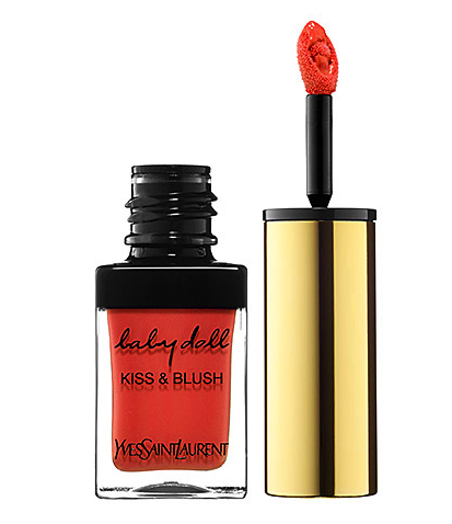 YSL baby doll for lips and cheeks in orange fugueux