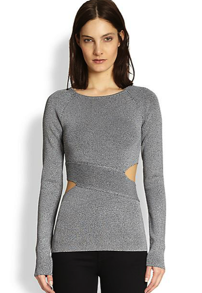 T by Alexander Wang sweater - the cutout trend